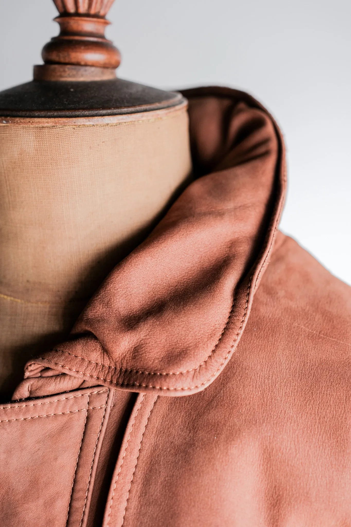 [~ 90's] Old Invertere Leather Duffle Coat Size.xs