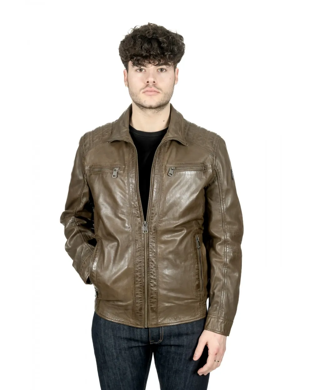 BLOUSON CUIR MOUTON