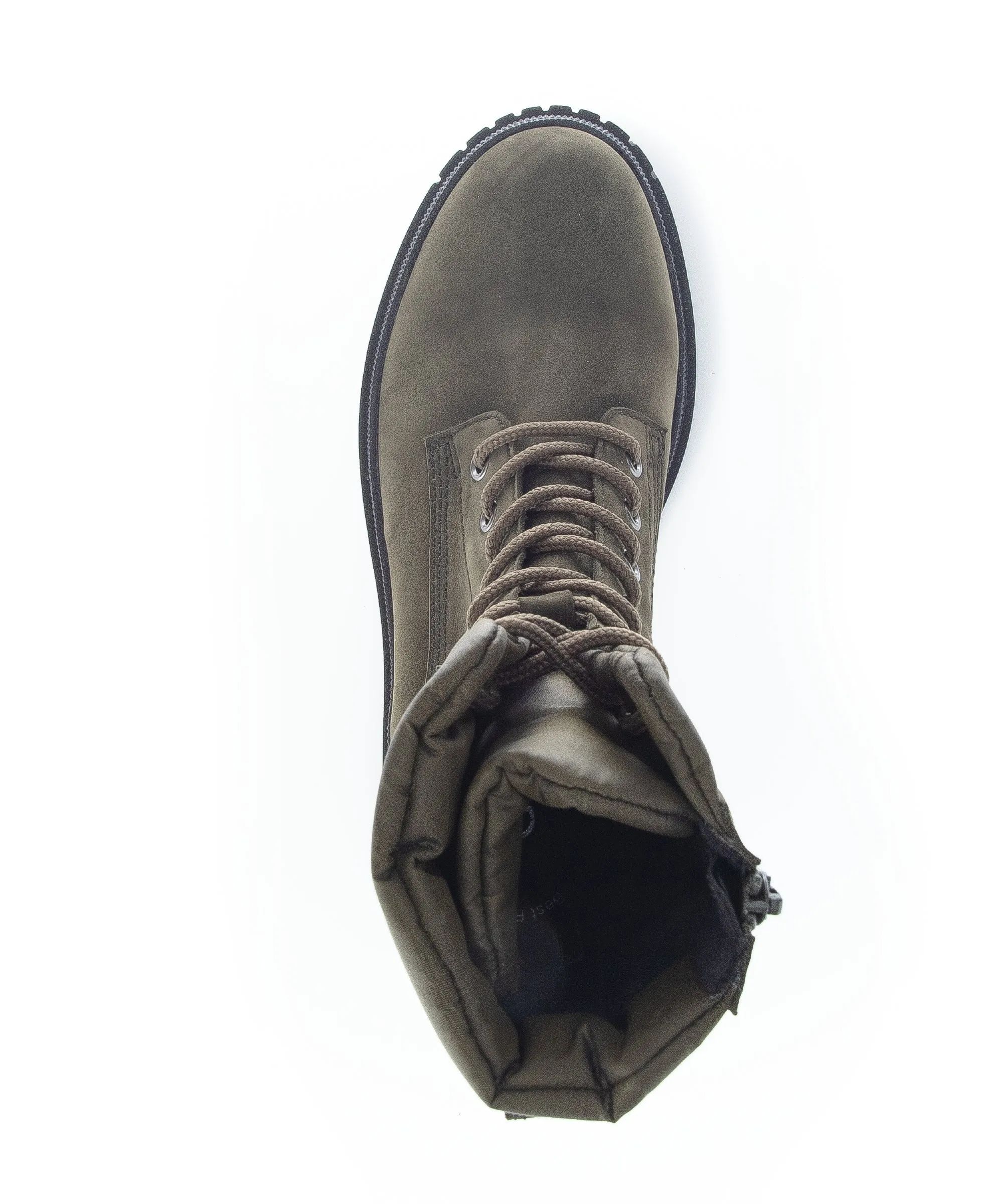 Bottines verts en suède