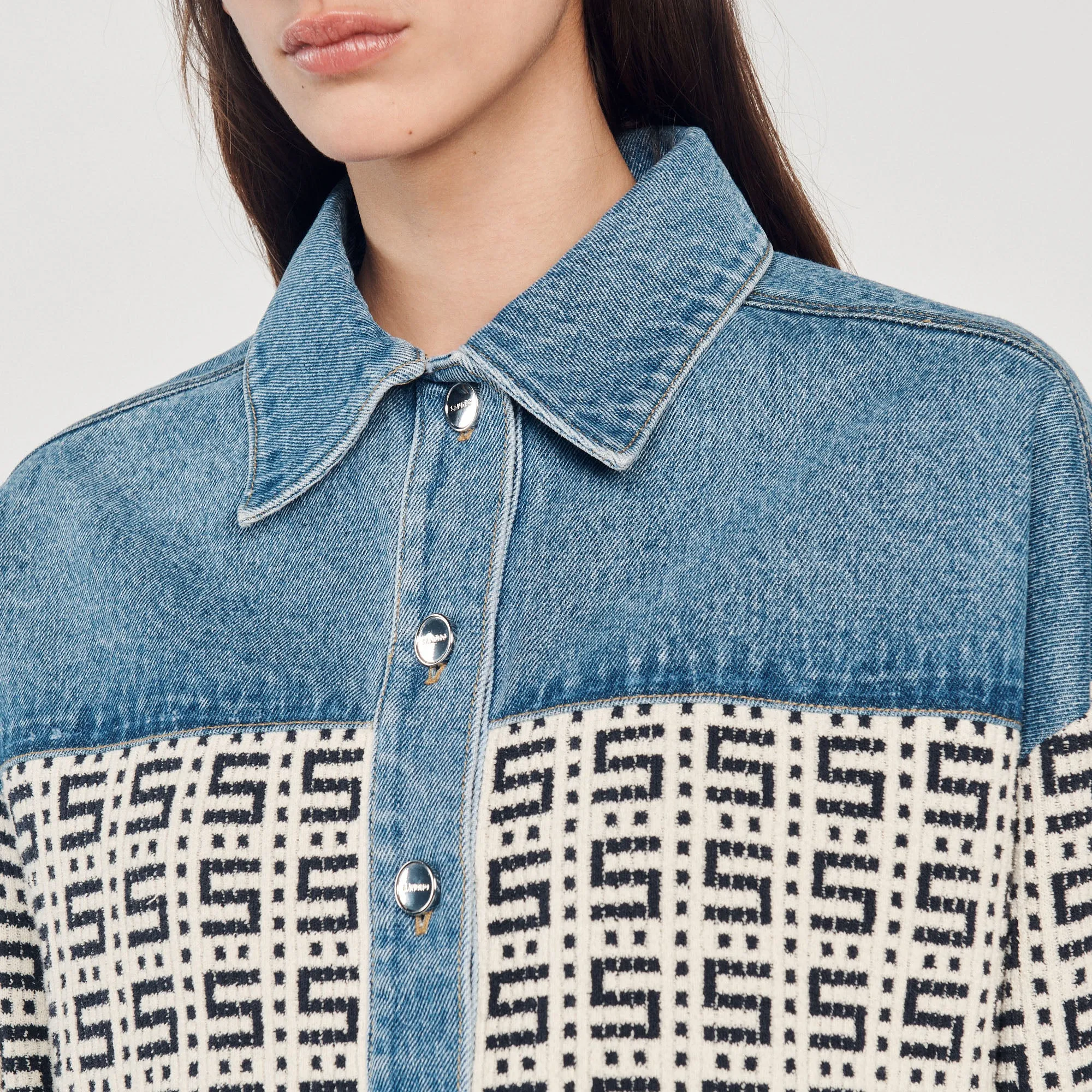 Cardicoat court en denim