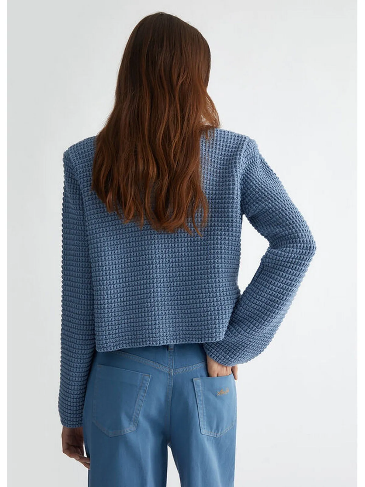 Cardigan Donna Liu Jo - Cardigan in maglia - Azzurro