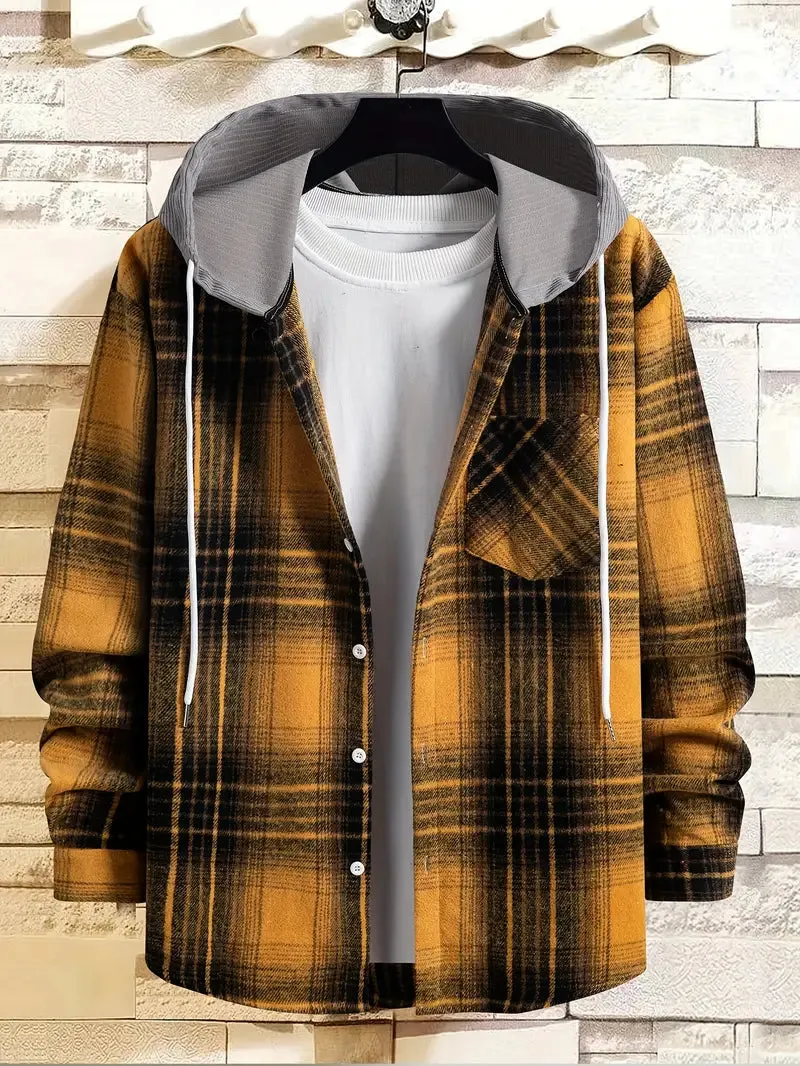 Chemise à carreaux pour hommes
