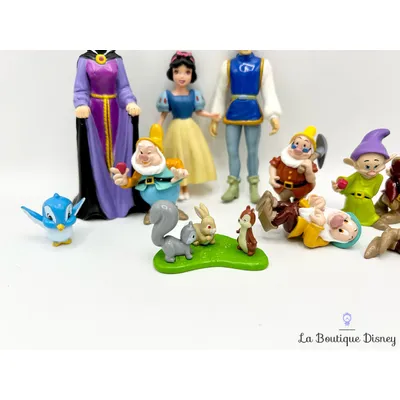 Figurines Blanche Neige et les sept nains Playset Disney Store Coffret Ensemble de jeu