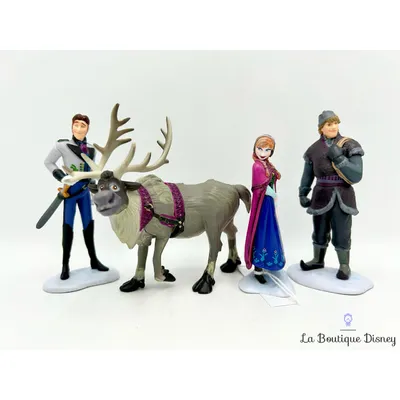 Figurines Playset La Reine des Neiges Disneyland Paris 2015 Disney Anna Kristoff Hans Sven