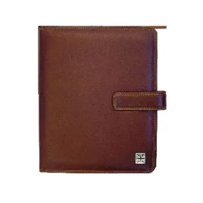 Housse Ipad en cuir, Tyler & Tyler, Marron Union Jack white