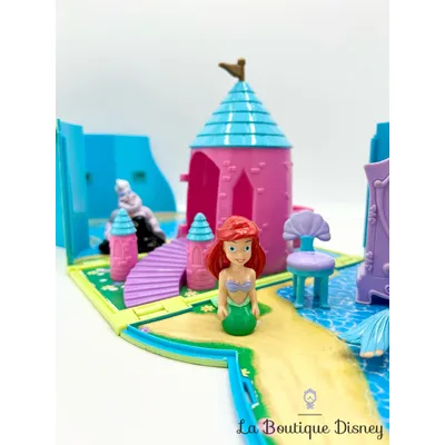 Jouet Ensemble Figurines Ariel La Petite Sirène Disney Playset vintage valise mallette coeur Carry Case