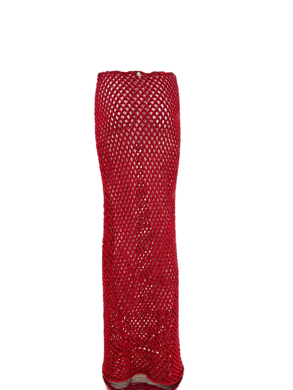 Jupe en crochet rouge