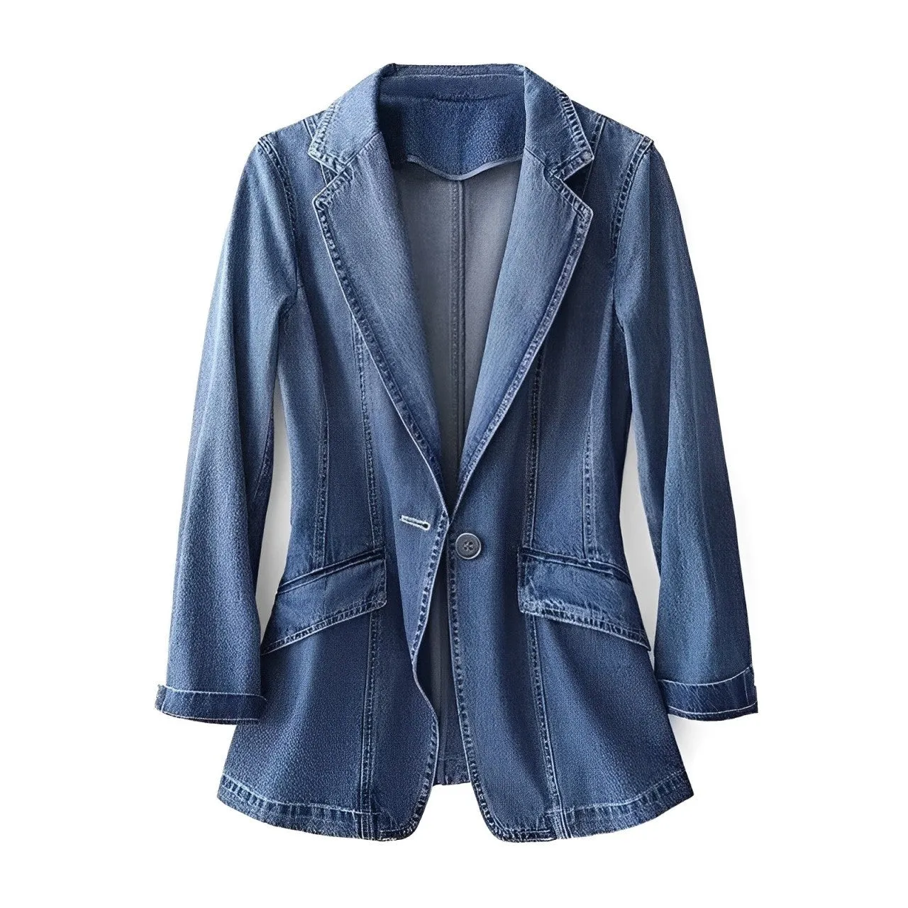 Kiana - Blazer et pantalon en denim à la mode