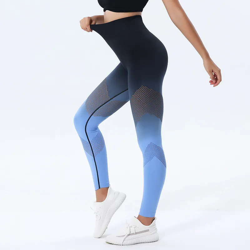 Legging ajouré sans couture pour femmes