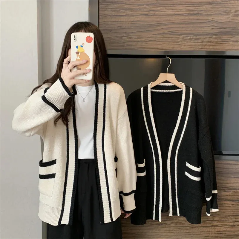 LINDA | Cardigan légant à Bordures Contrastées