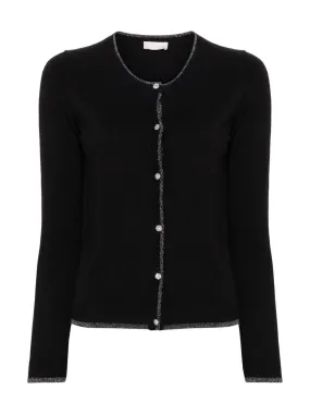 LIU JO WHITE Cardigan Femme MA4076MS49I 22222 Noir