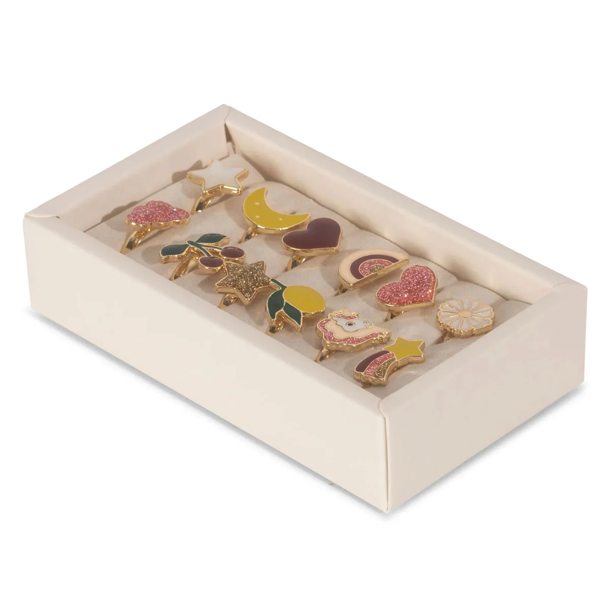 Lot de 12 bagues