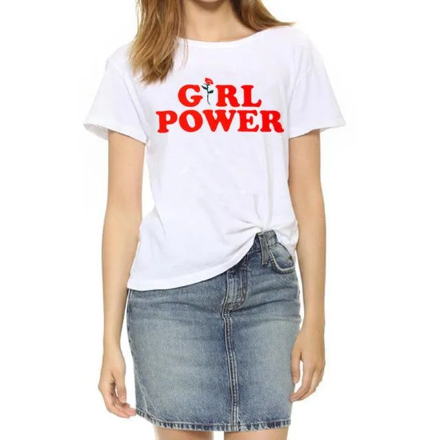 Marque Nouveau T Shirt Femmes Mode slogan Imprimé à Manches courtes simple et sexy