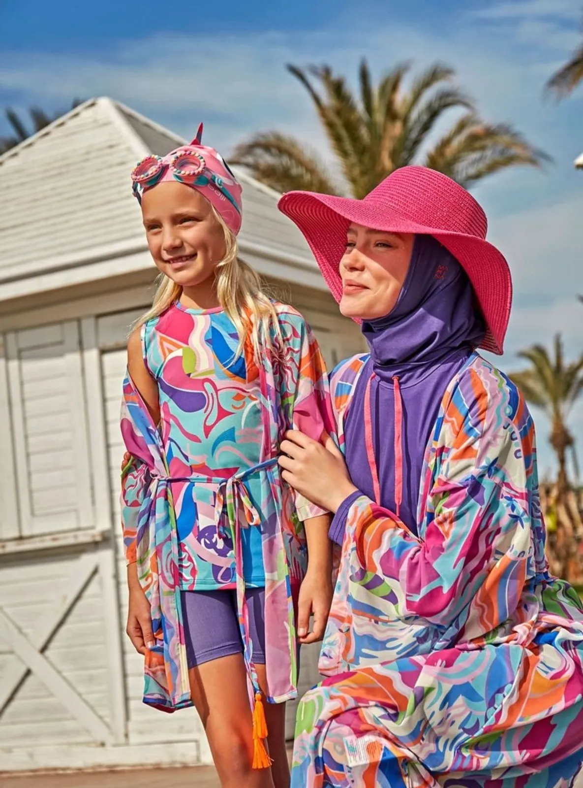 Multi Color - Girls` Swimsuit