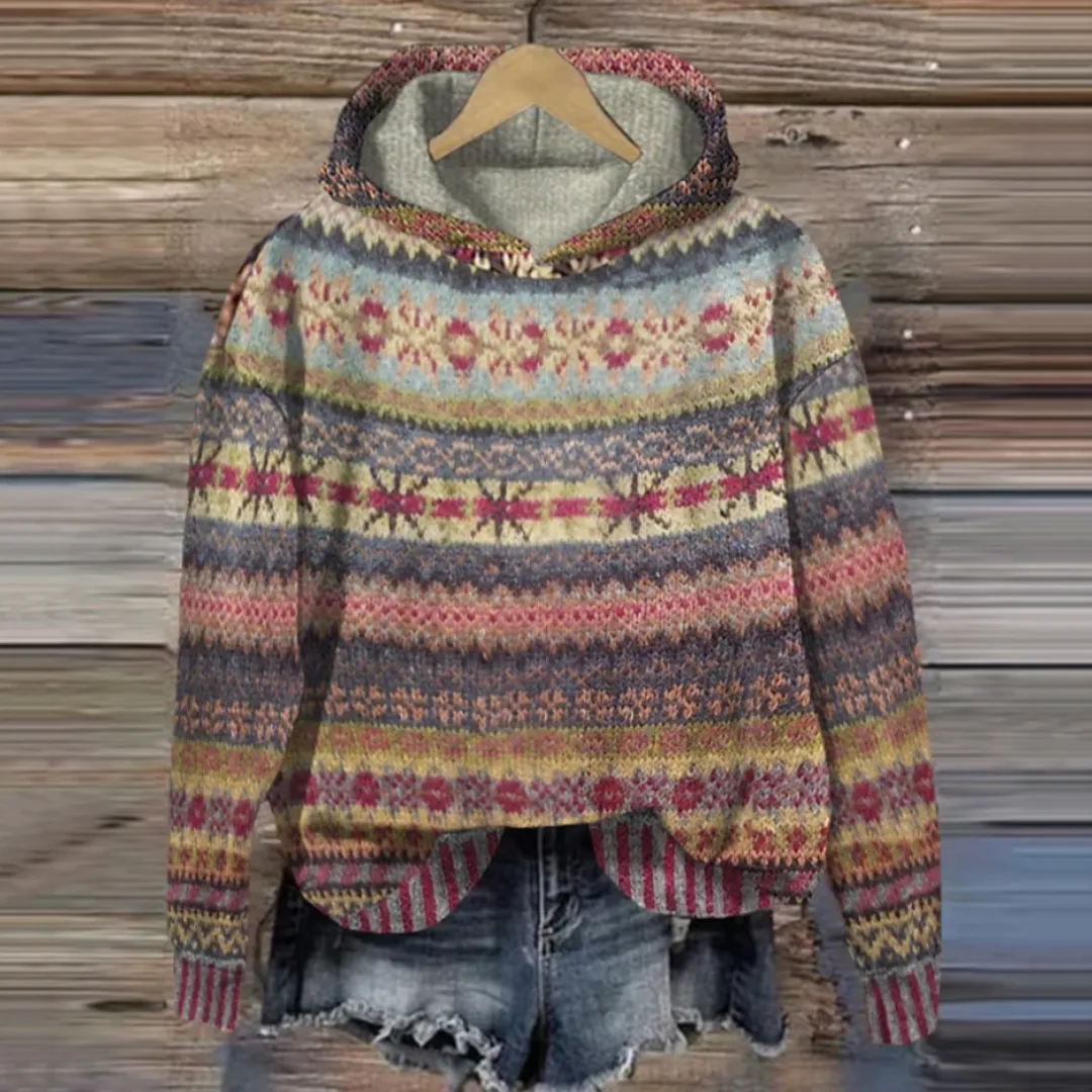 Olley | Femme Sweat à Capuche Vintage | Décontracté