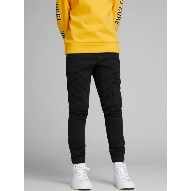Pantalon cargo paul flake 542 noir garçon - Jack & Jones | wimod