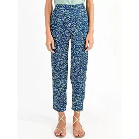 Pantalon fluide woven bleu femme - Molly Bracken | wimod
