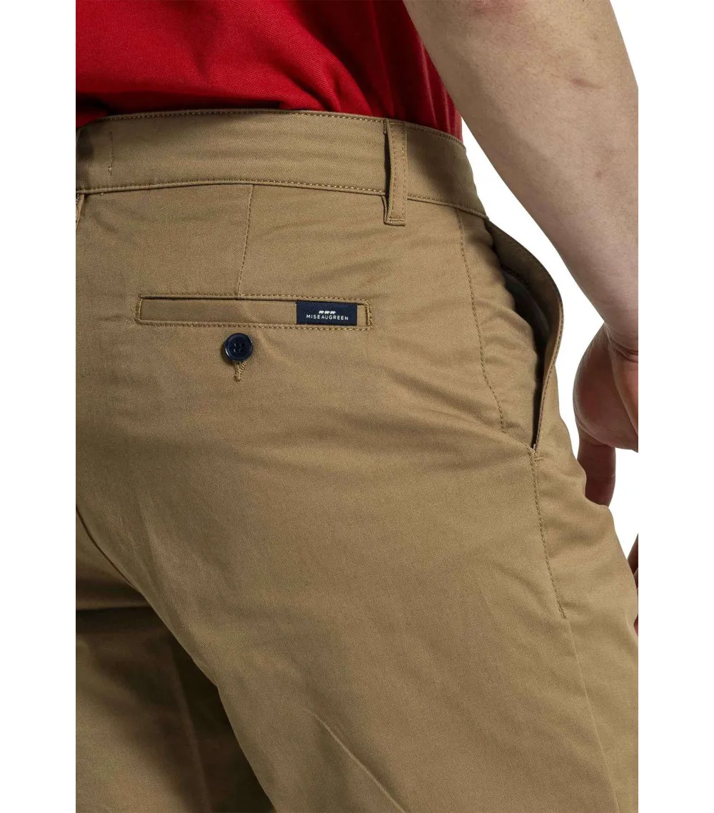 Pantalon Mise Au Green coton mélangé  camel
