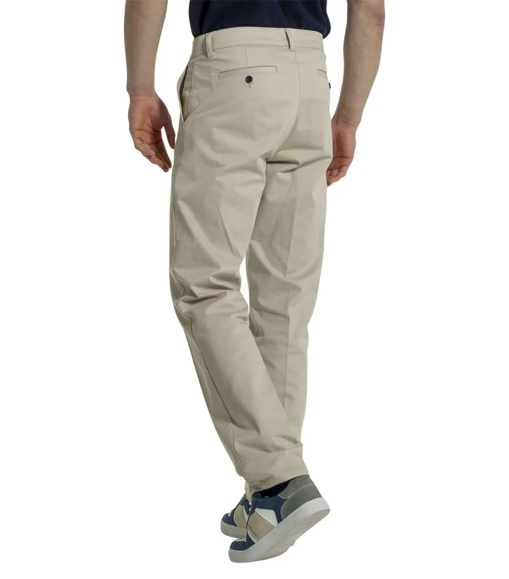 Pantalon Mise Au Green coton mélangé  taupe
