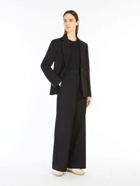 Pantalon palazzo en toile de laine