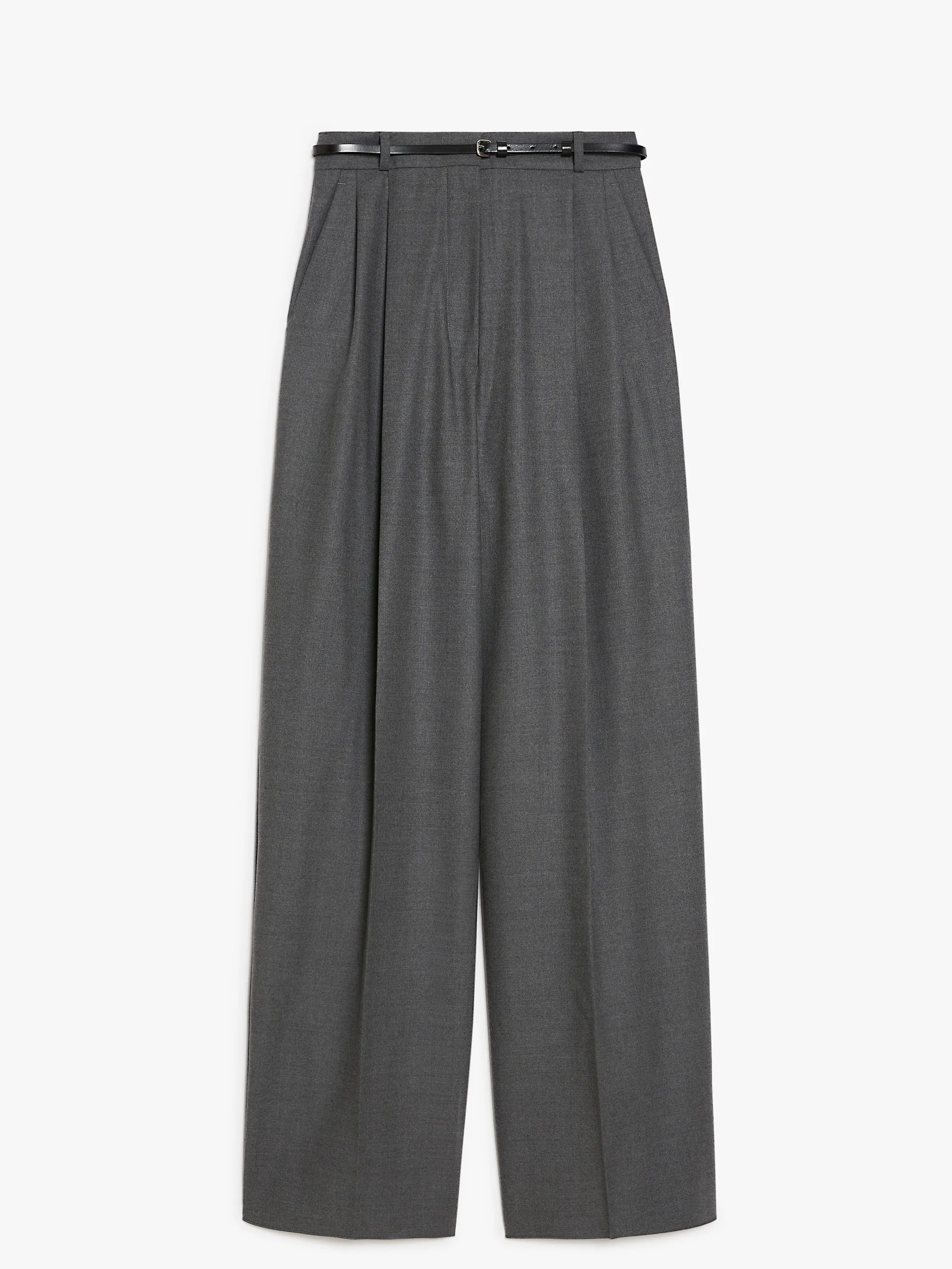 Pantalon surdimensionné en laine stretch