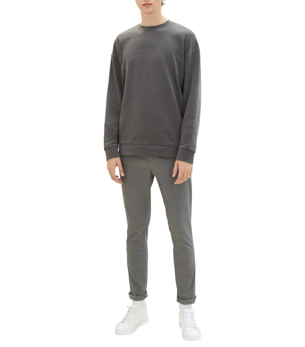 Pantalon Tom Tailor coton gris