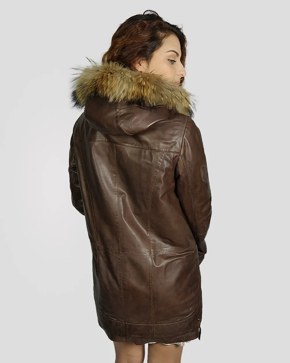 PARKA CUIR AGNEAU