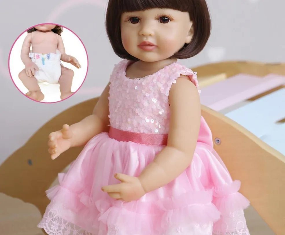 Petite fille reborn Cintia 55cm  Full Silicone