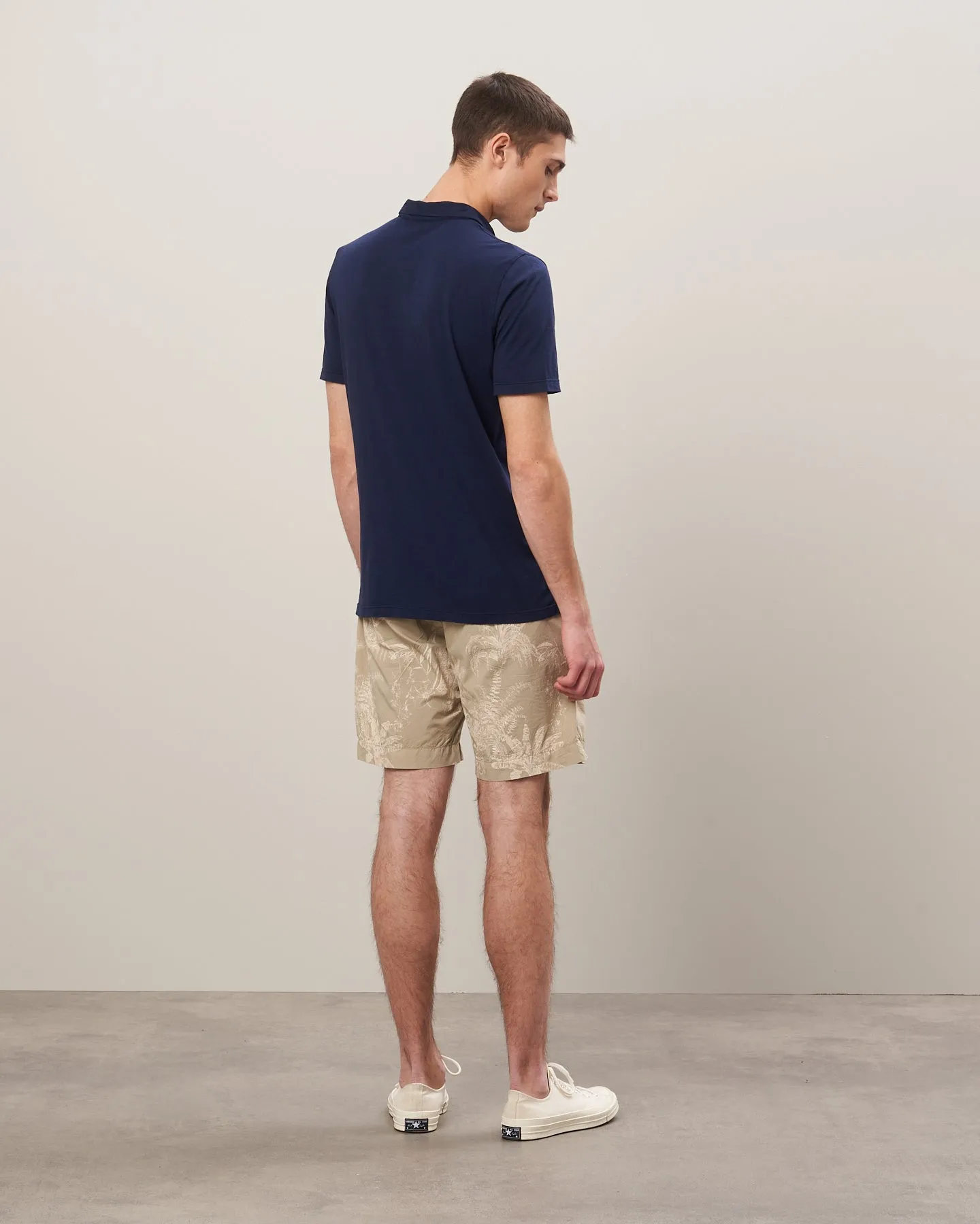 Polo Homme en jersey léger Marine
