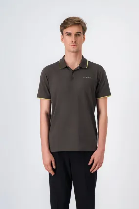 Polo jersey manches courtes P-REX MCMINERAL KAKI