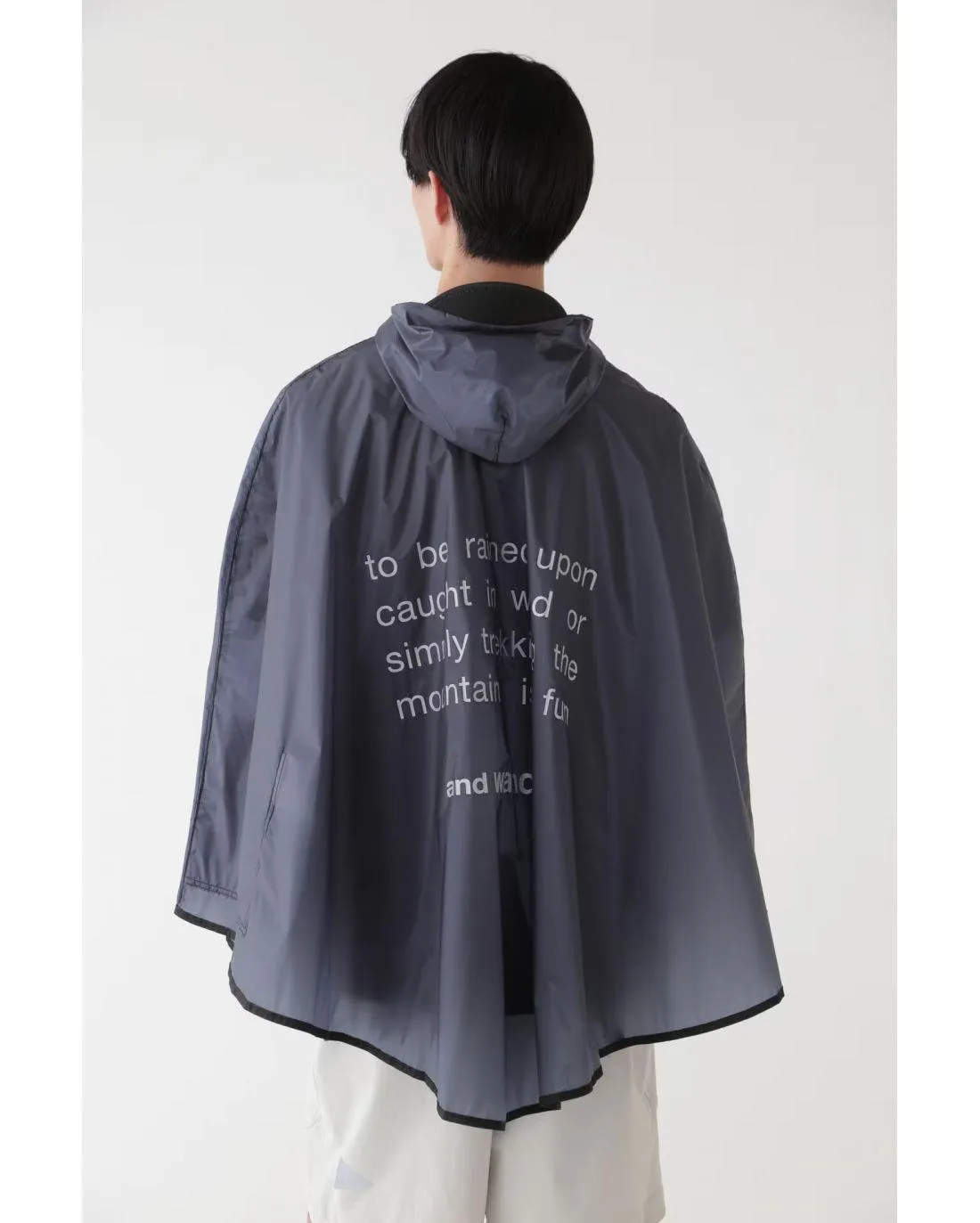 PONCHO PLUIE SIL BLUE - And Wander | Chez Maman Rouen