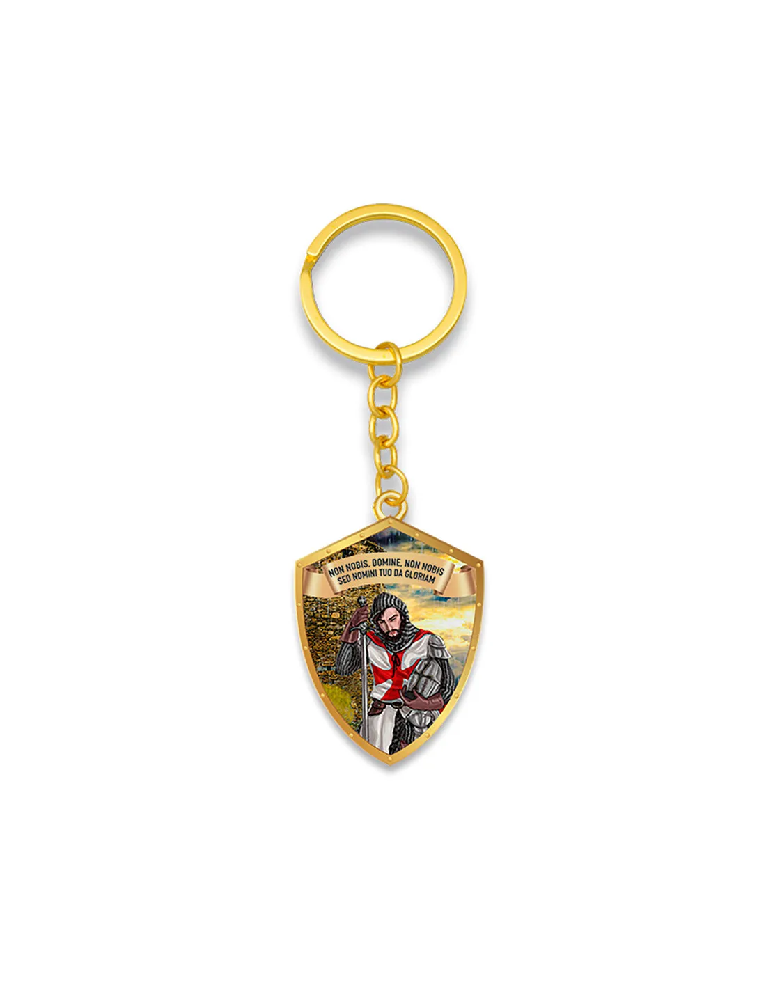 Porte-clés bouclier templier et sa légende ⚔️ Boutique Épées