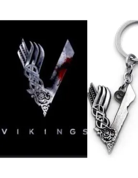 Porte-clés non officiel de la série Vikings (4,5 cm.) ⚔️ Boutique Épées