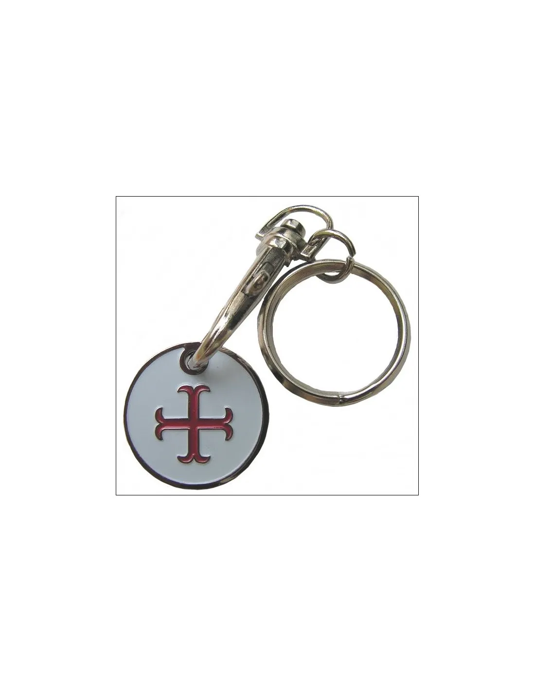 Porte-Clés Templier Croix Ancrée ⚔️ Boutique Épées