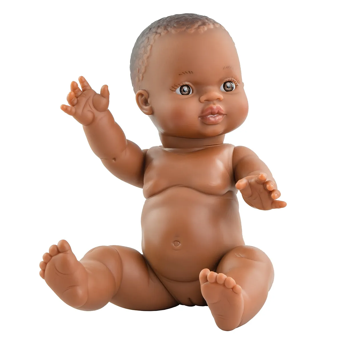 Poupon Petite Fille aux Yeux Marrons