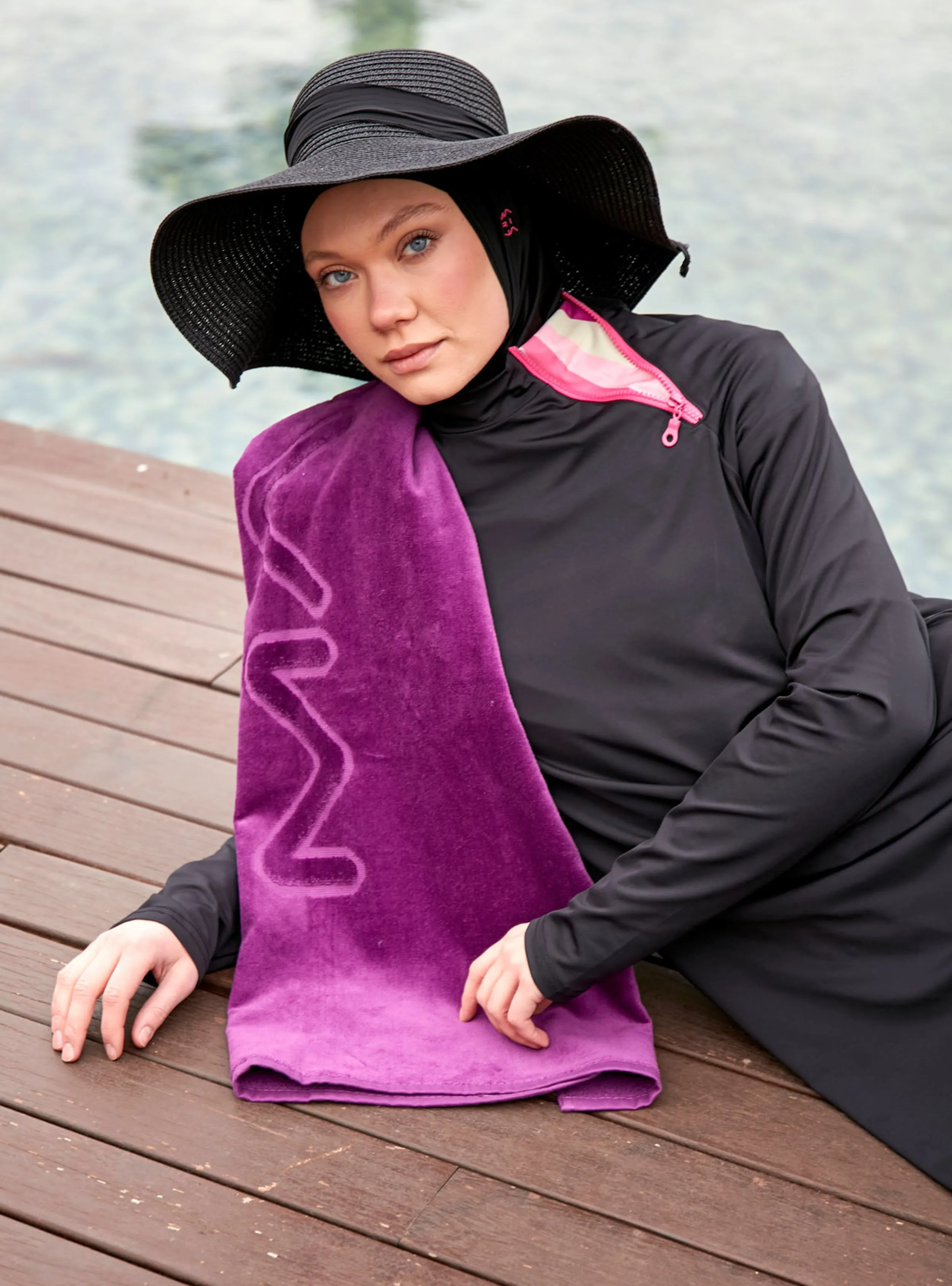 Purple - Unlined - Beach Towel
