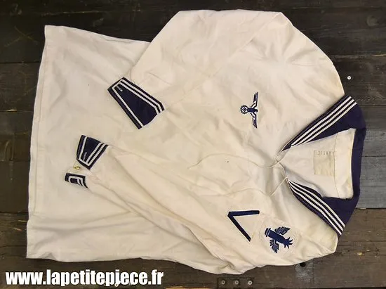 Repro vareuse toile blanche - kriegsmarine - tenue de travail