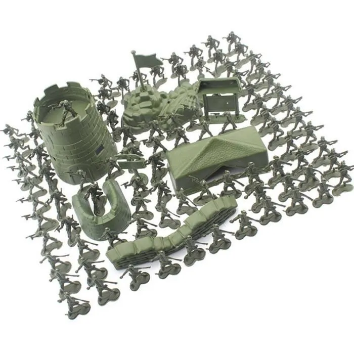 SALUTUYA Ensemble de jouets de mini soldat Mini soldat jouets ensemble pour enfants soldat Playset avec accessoires jeux activit