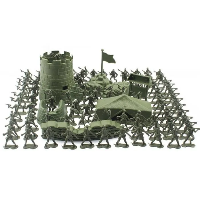 SALUTUYA Ensemble de jouets de mini soldat Mini soldat jouets ensemble pour enfants soldat Playset avec accessoires jeux activit
