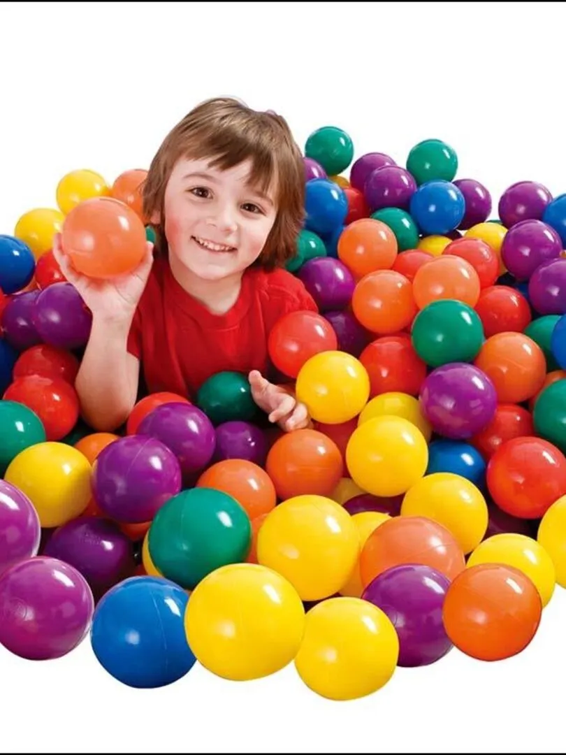 Set de 100 balles Fun, 6 cm de diamètre - N/A