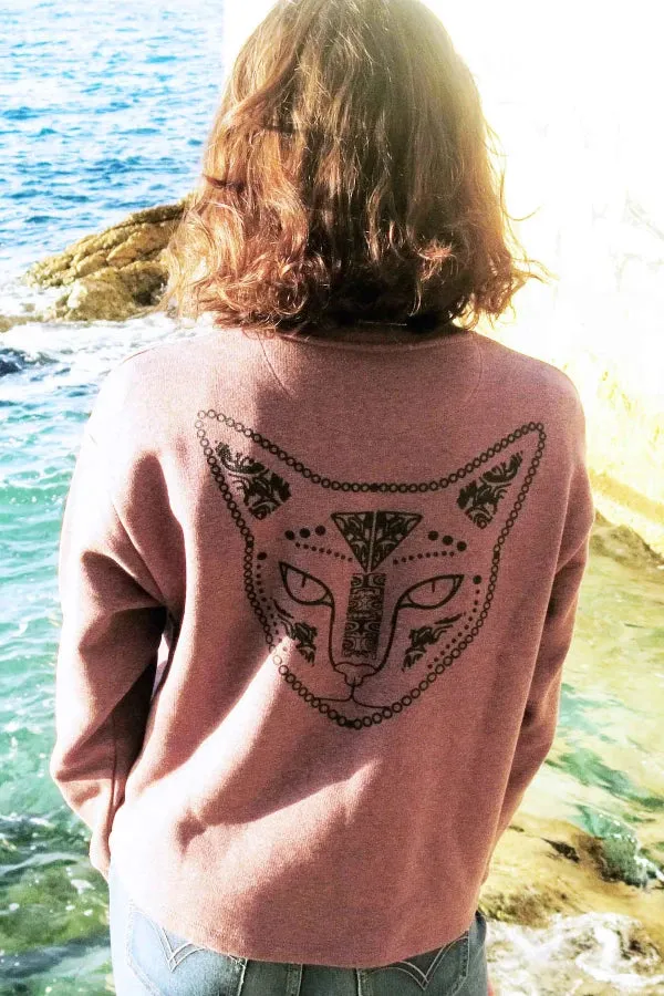 Sweat court en coton bio - Magie Noire