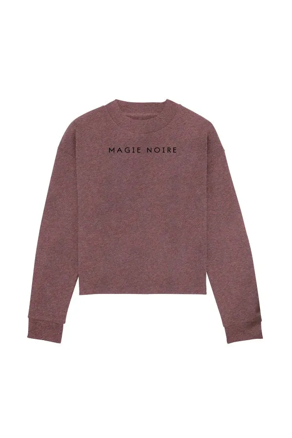 Sweat court en coton bio - Magie Noire