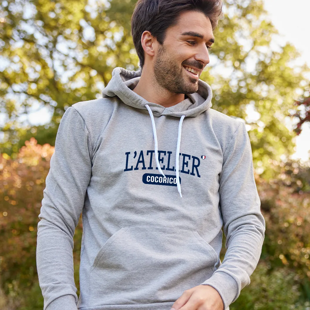 Sweat à capuche Homme Gris - L'Atelier