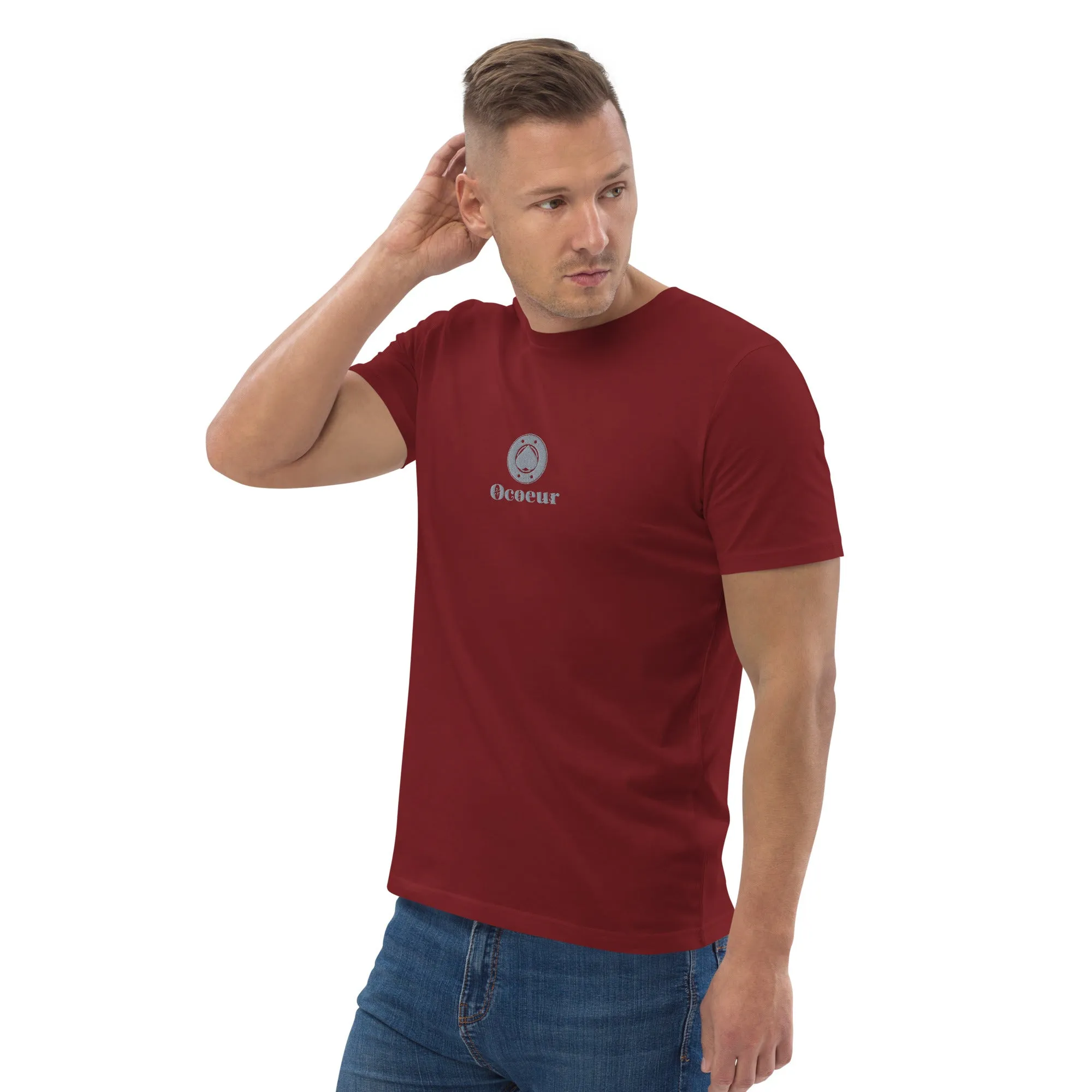 T-shirt unisexe O'coeur brodé  Le Loup de Feu 