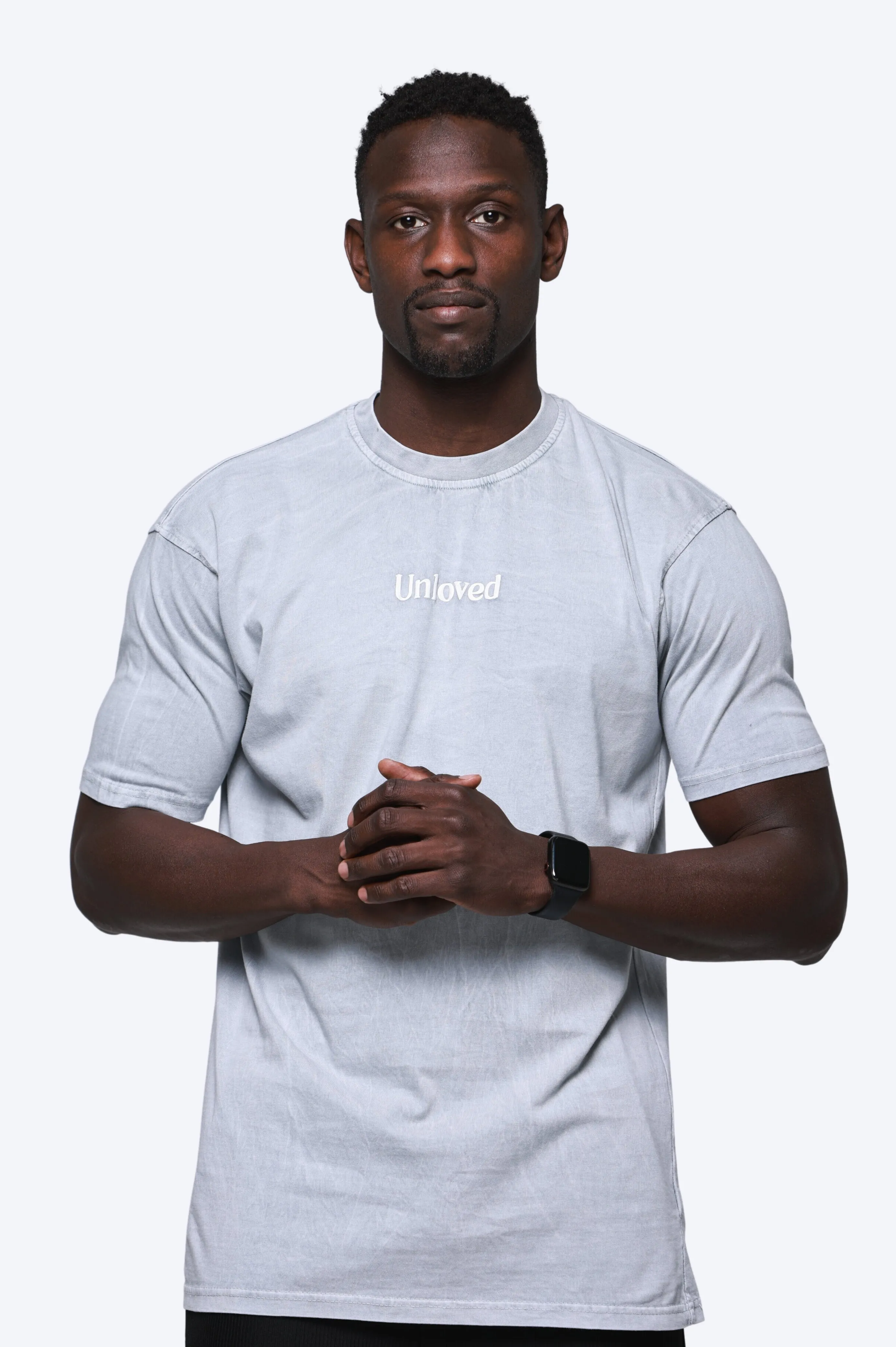 T-SHIRT UNLOVED 100% COTON - GRIS