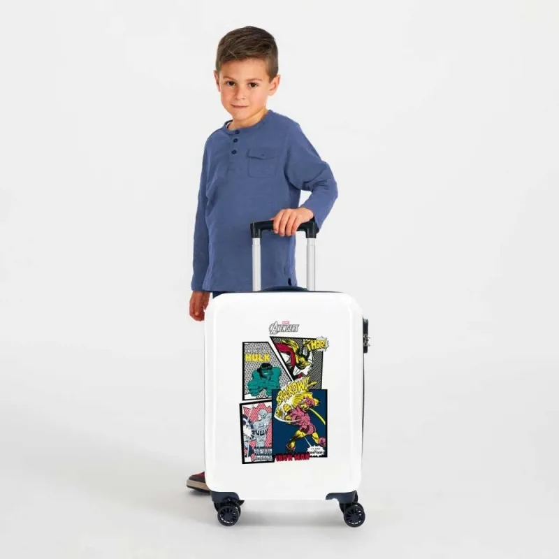 Valise cabine MARVEL "Sky Avengers" blanc/marine | Planetebag.com