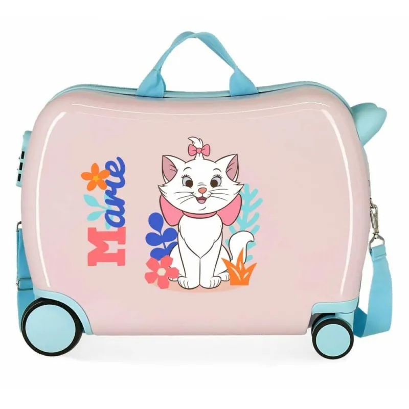 Valise trotteur DISNEY Les Aristochats "Marie" rose | Planetebag.com