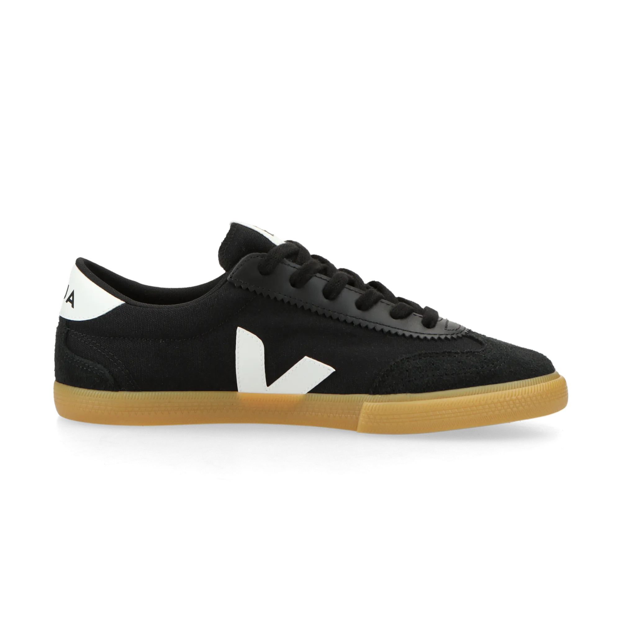 VEJA - Volley Canvas (black / white / natural)