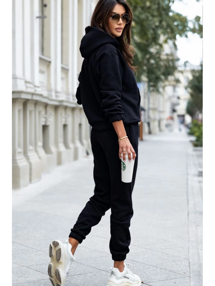 Women's tracksuit black LEISURE VIBE D31 MITARE Color Black Size M/L